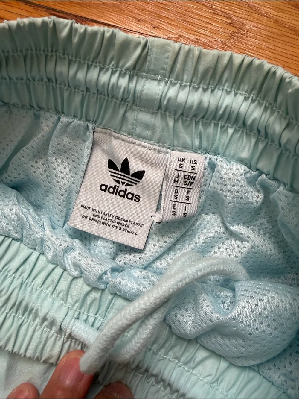 adidas Men’s Mint Athletic Shorts with Trefoil Logo